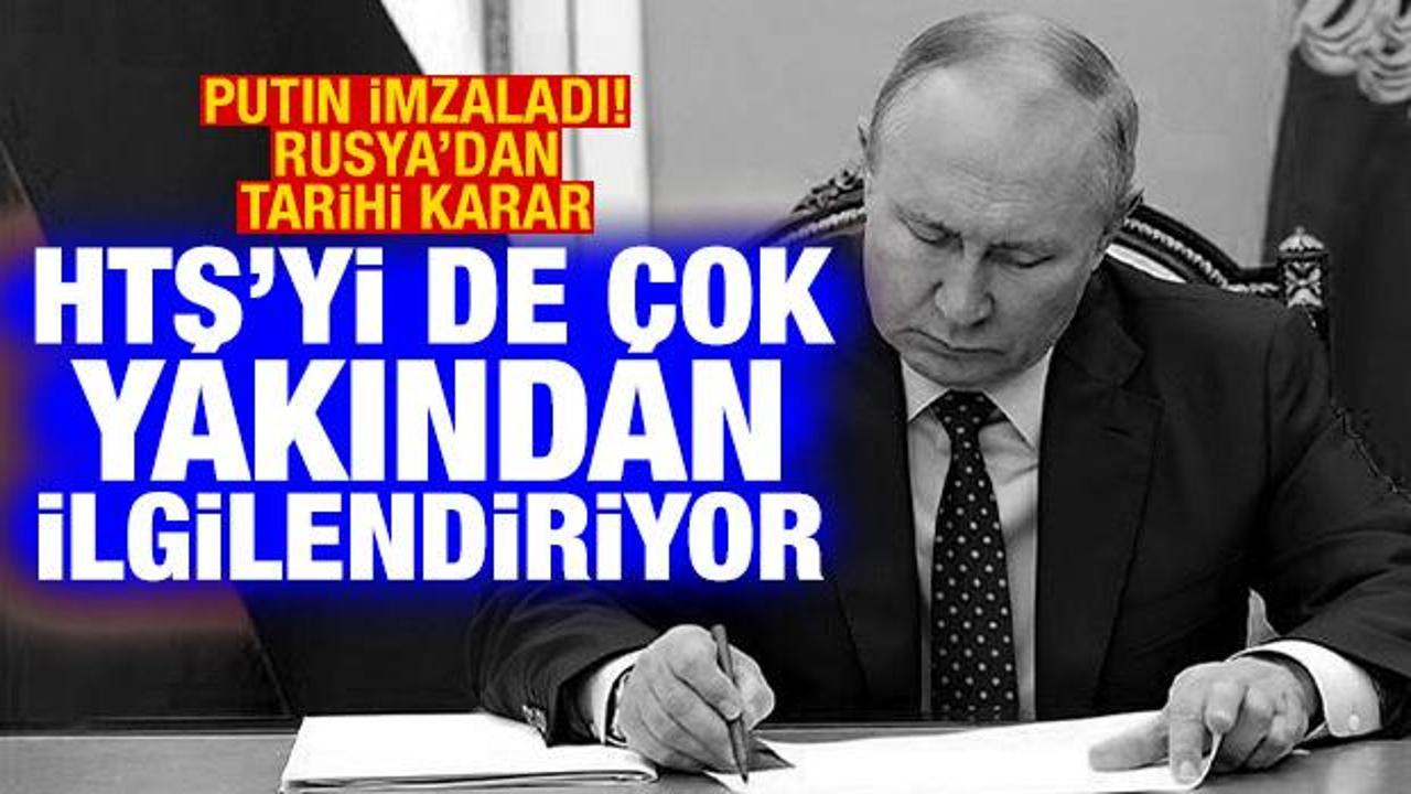 Putin imzaladı! Rusya'dan Taliban kararı! Gelecekte HTŞ'ye de uygulanabilir