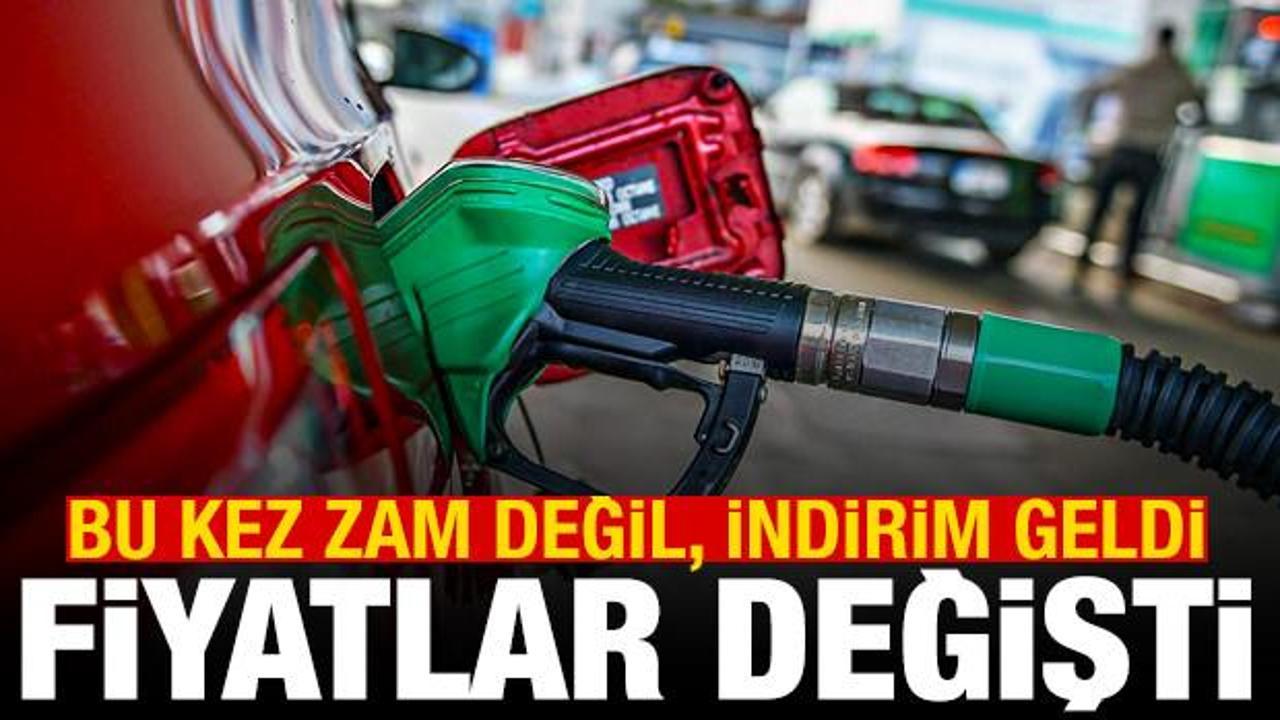 Akaryakıtta fiyatlar yine değişti! Bu kez zam değil, indirim geldi