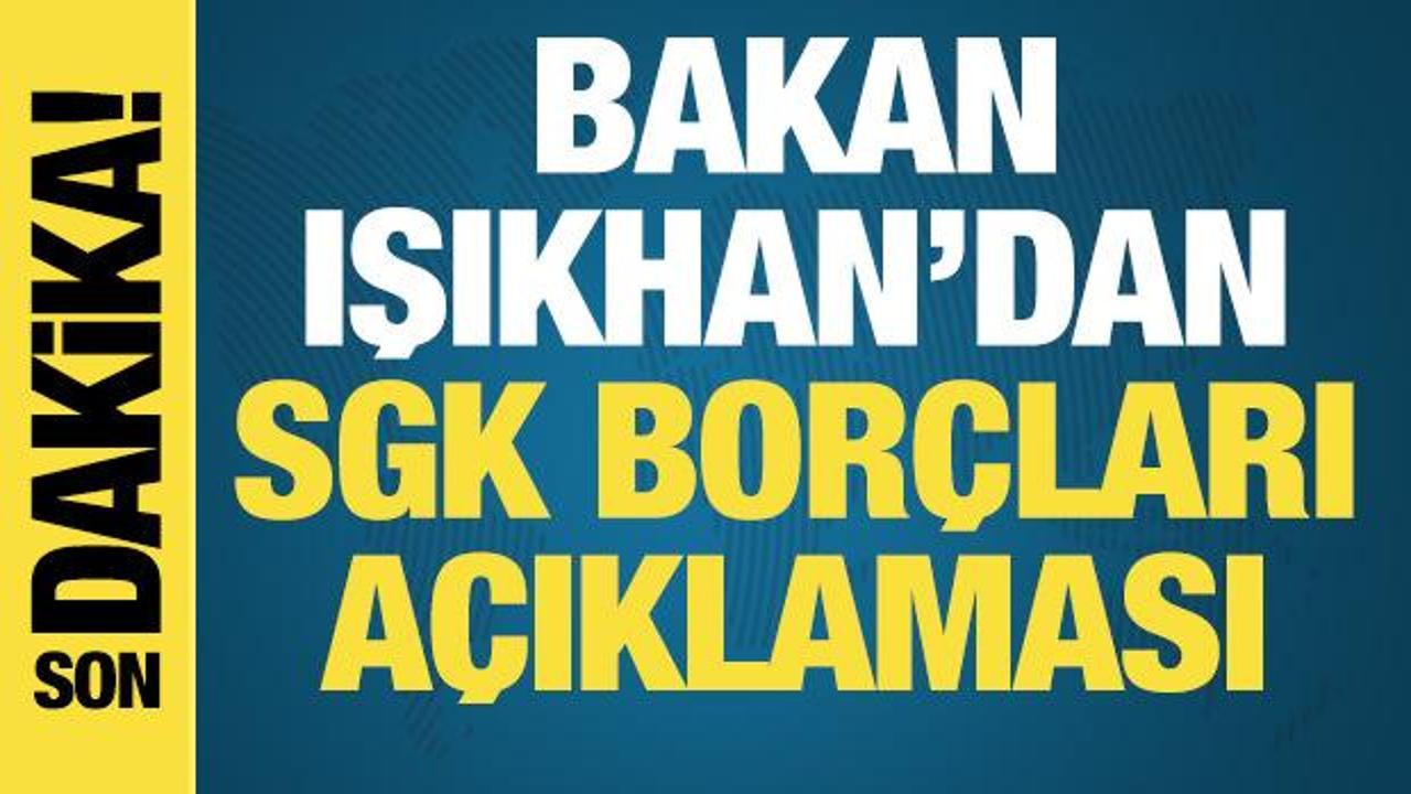 Çalışma Bakanı Vedat Işıkhan önemli açıklamalarda bulunuyor