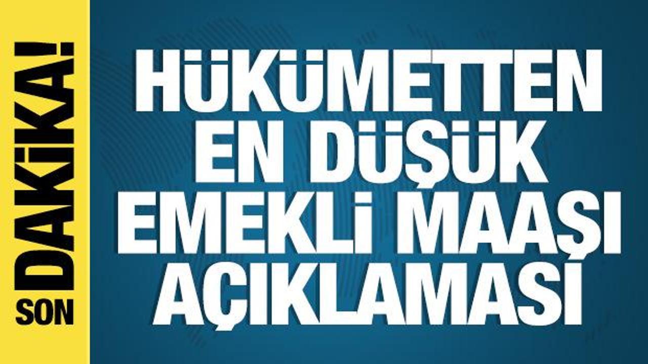 Cevdet Yılmaz'dan en düşük emekli maaşı açıklaması: 