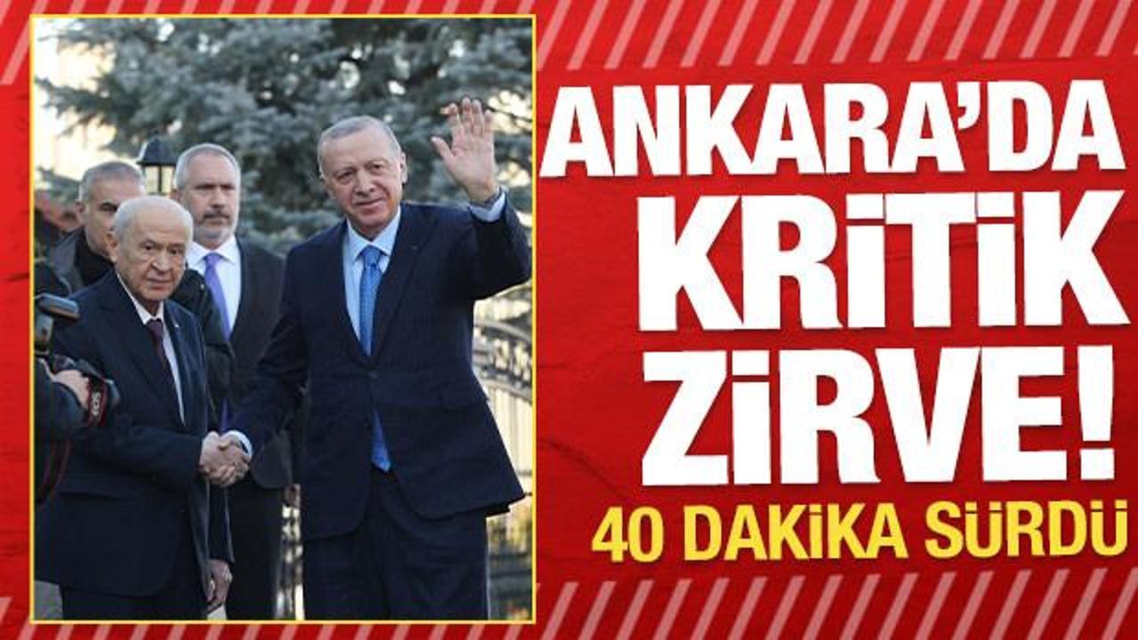 Cumhurbaşkanı Erdoğan, Devlet Bahçeli ile görüştü!