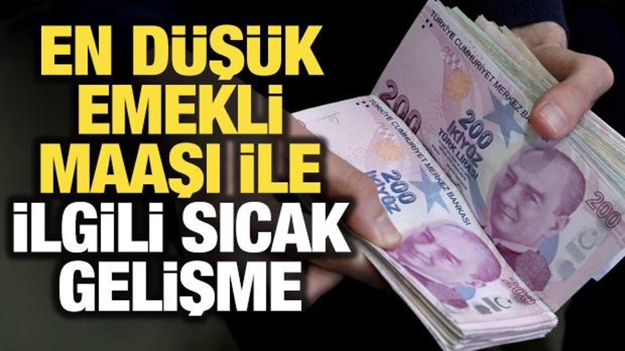 En düşük emekli maaşı düzenlemesi Meclis'te