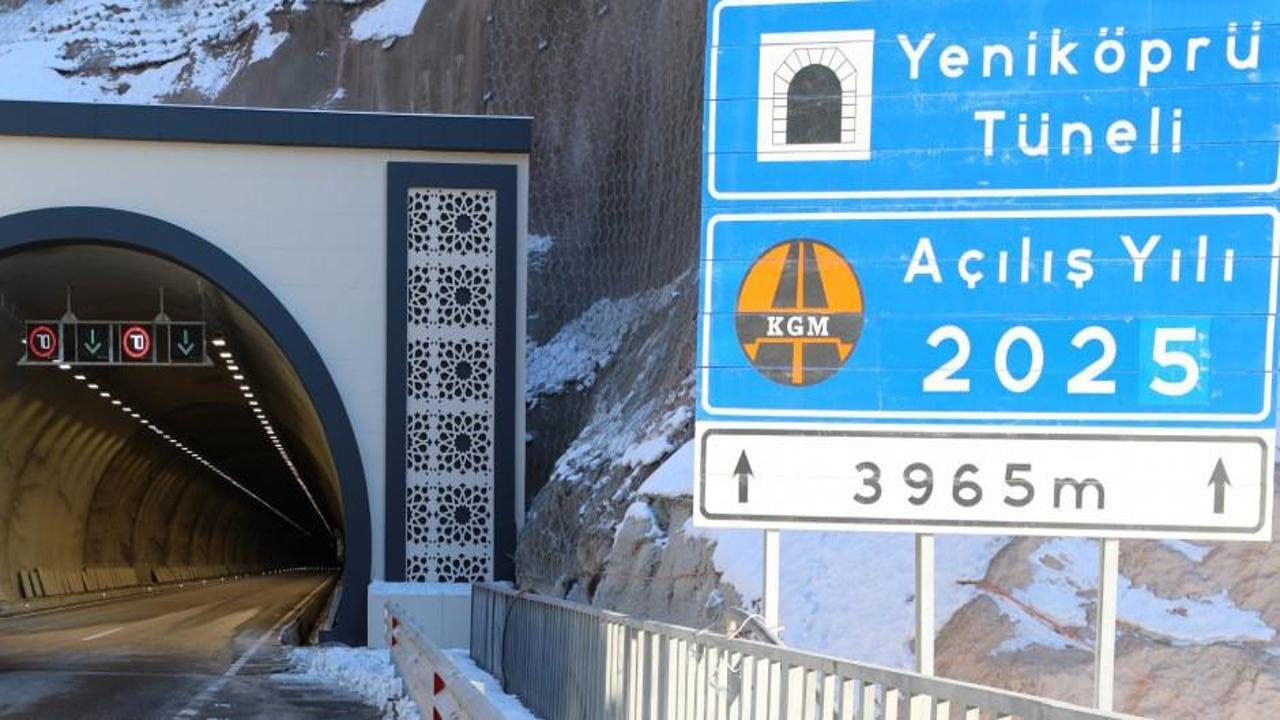 Hakkari-Yüksekova yolundaki Yeniköprü Tüneli trafiğe açıldı