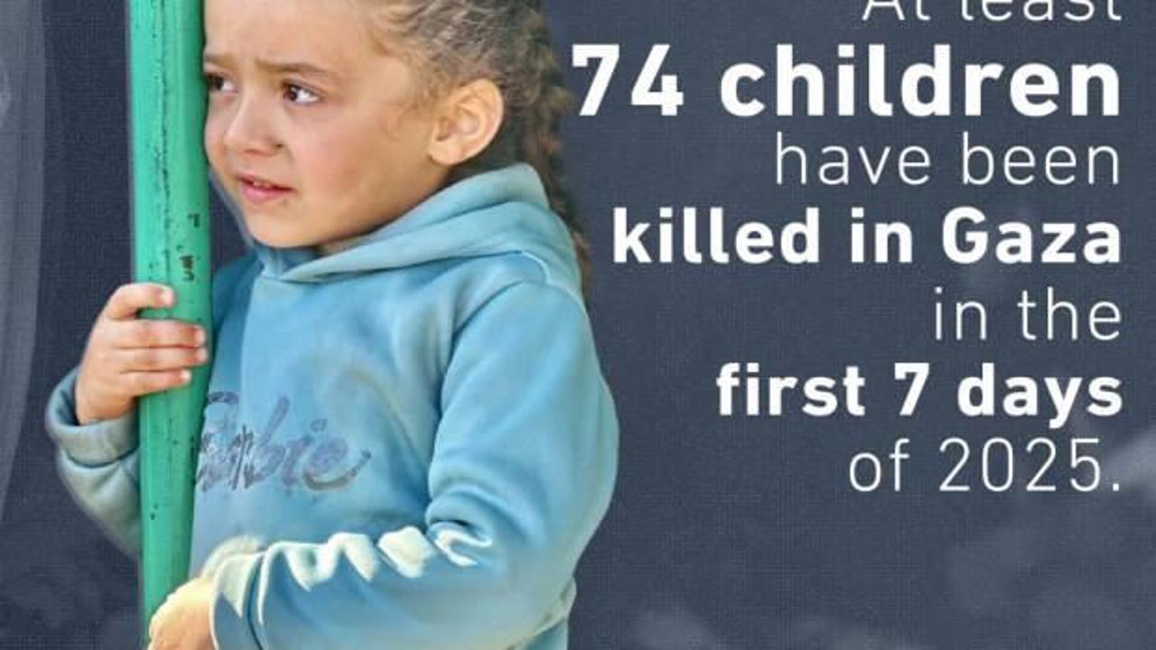 UNICEF’ten çarpıcı rapor! Bir haftada 74 çocuk katledildi